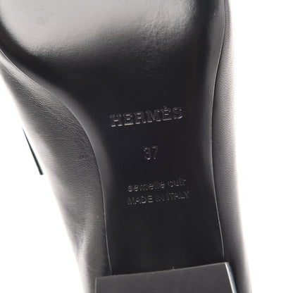 Hermes Goatskin Trocadero Mule 37 Black 6 of 7