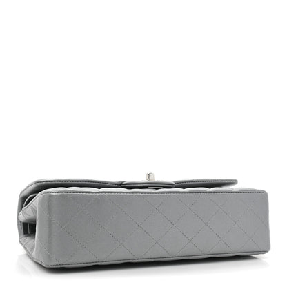 Chanel Metallic Lambskin Quilted Medium Double Flap Silver 4 of 12
