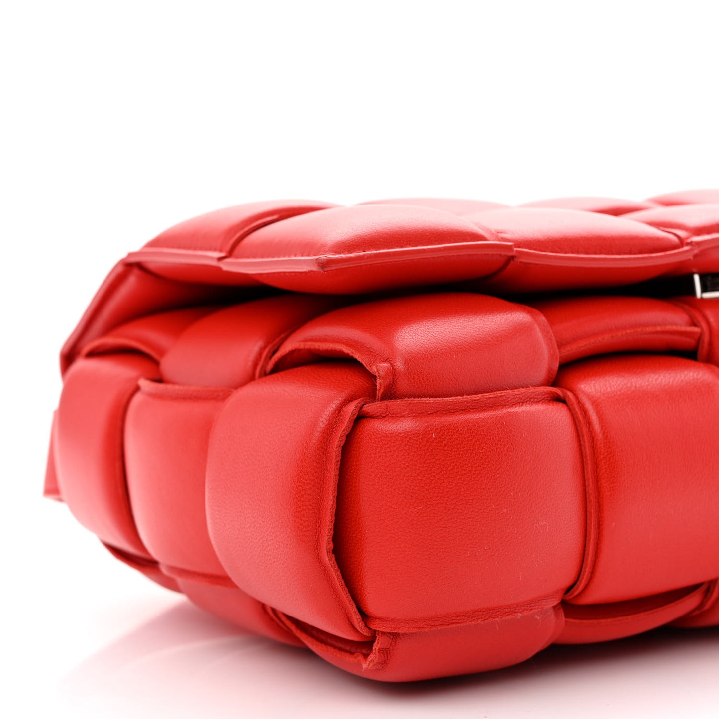 Nappa Maxi Intreccio Padded Cassette Crossbody Bag Firework