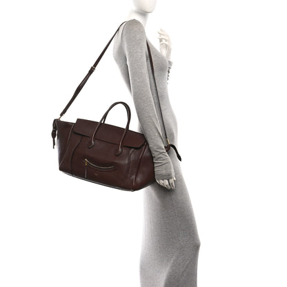 Celine Supple Shiny Lambskin Medium Smiling New Luggage Brick 2 of 9