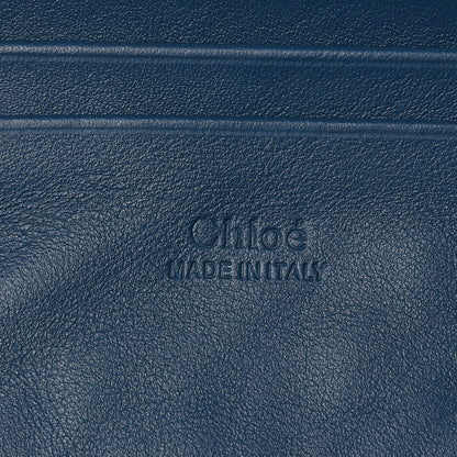 Chloe Suede Calfskin Mini Faye Shoulder Bag Majolica Blue 2 of 9