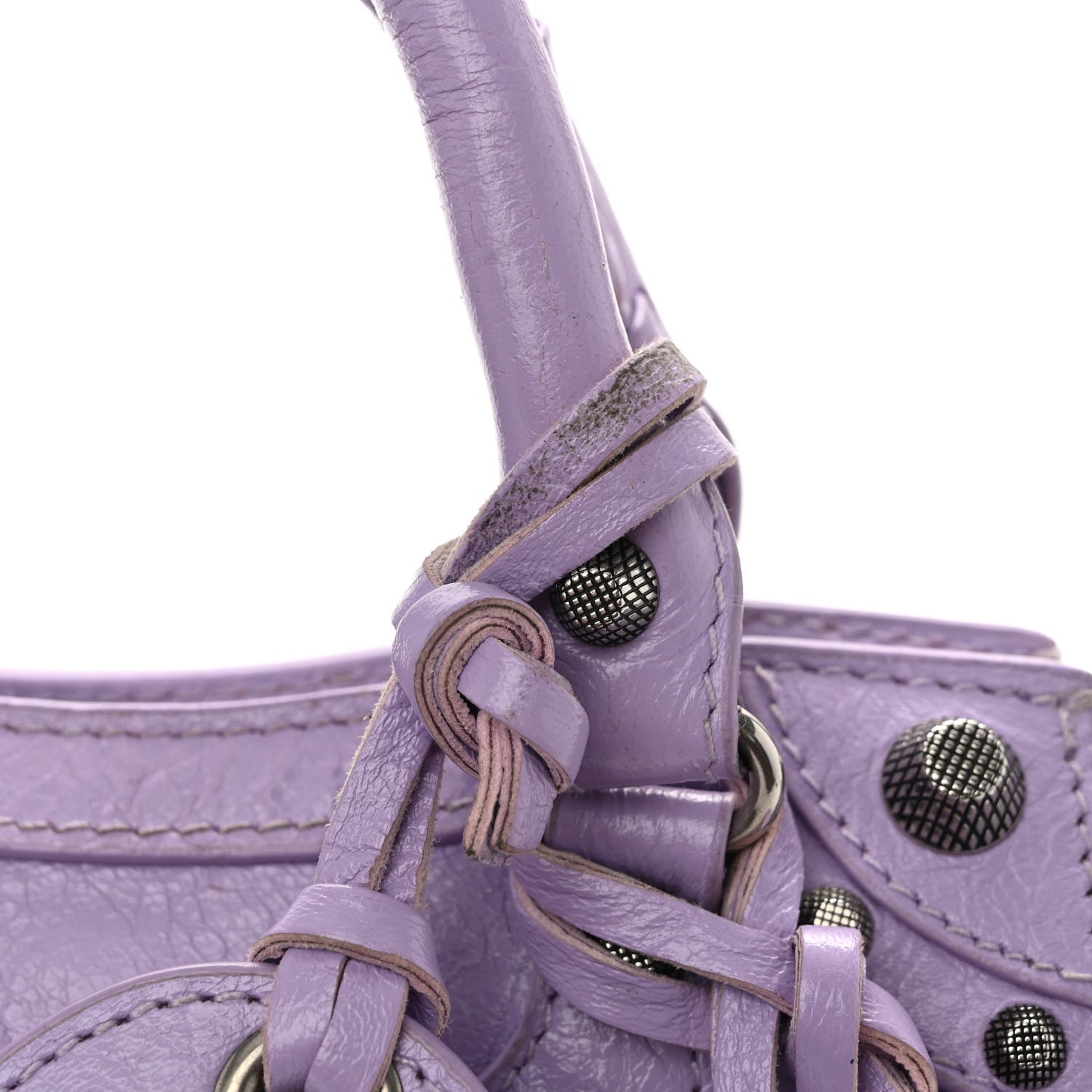 Balenciaga Agneau Arena Neo Cagole Handbag XS Lilac 10 of 11