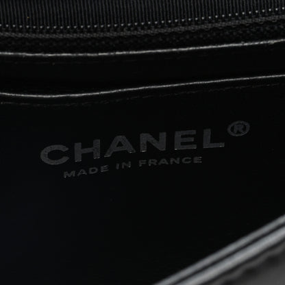 Chanel Lambskin Embroidered Camellia Follies Flap Black 6 of 10