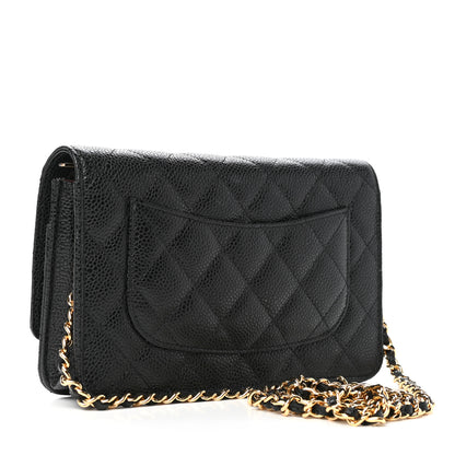 Chanel Caviar Quilted Wallet On Chain WOC Black 3 of 10
