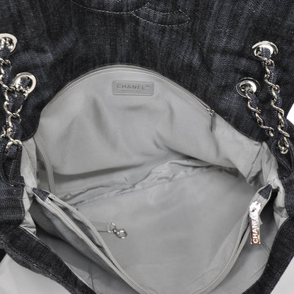 Chanel Denim Quilted Stretch Spirit Messenger Bag 7 of 9