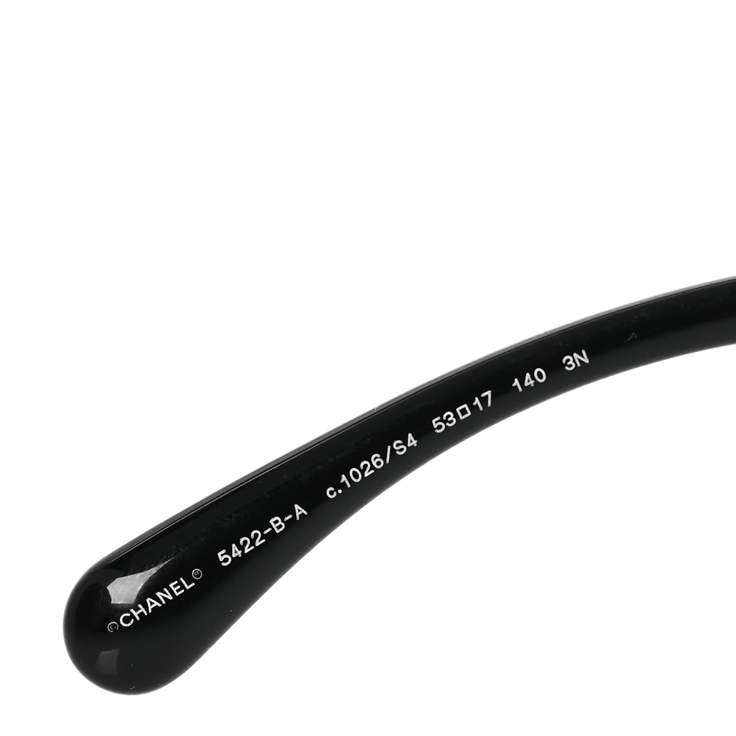 Acetate Strass Square Sunglasses 5422-B-A Black White