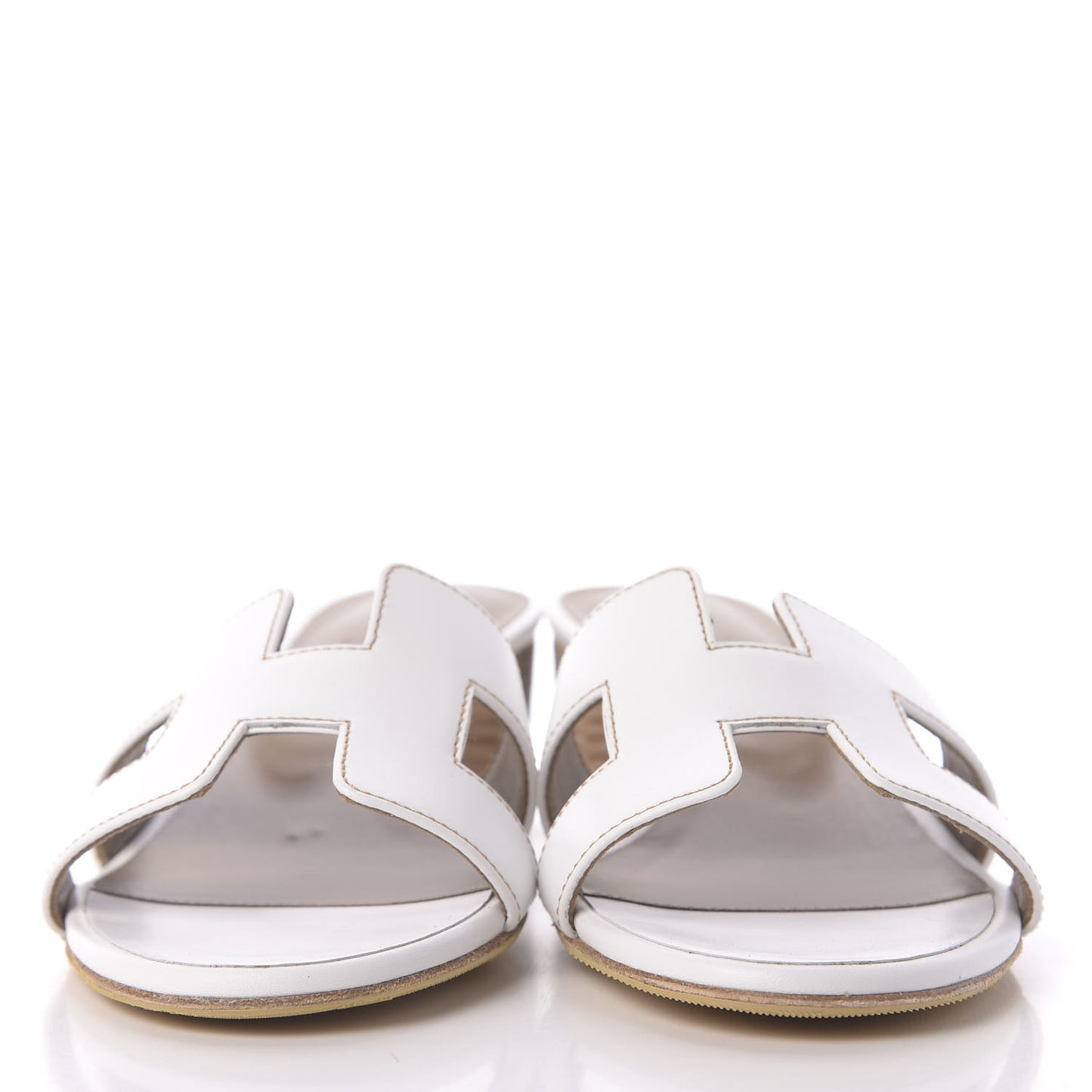 Calfskin Oasis Sandals 35 White