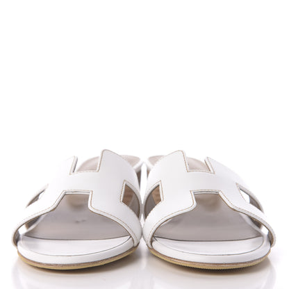 Hermes Calfskin Oasis Sandals 35 White 2 of 10
