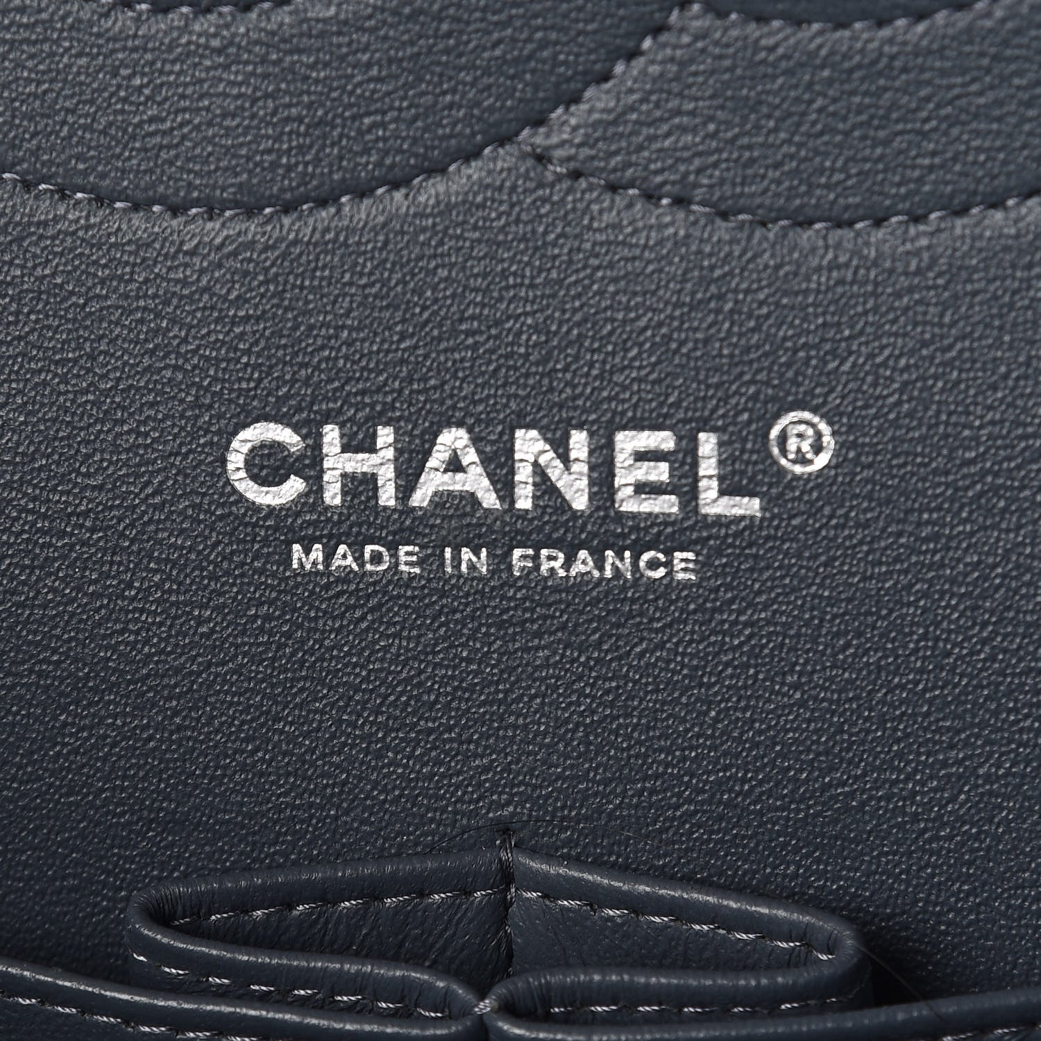 Chanel Caviar Quilted Jumbo Double Flap Dark Grey 8 of 10