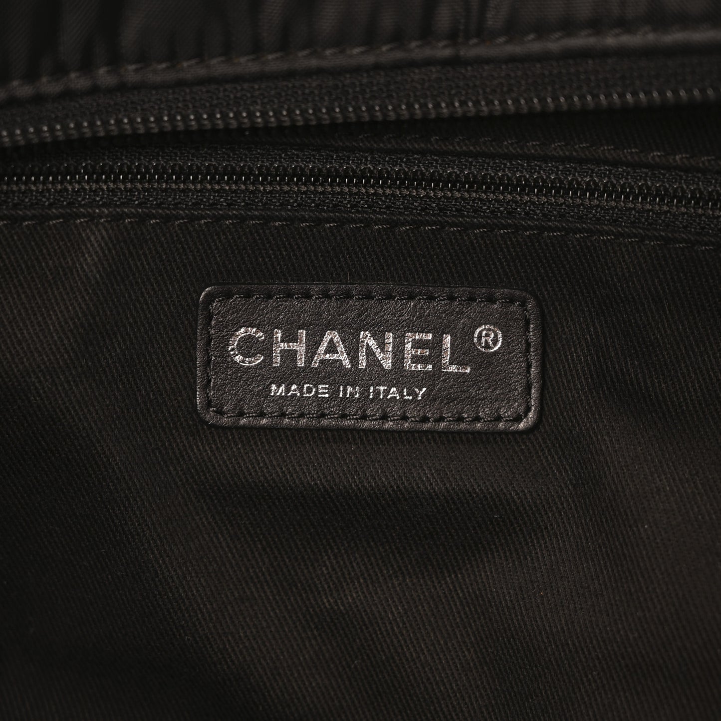 Calfskin Nylon Paris New York Duffel Bag Black