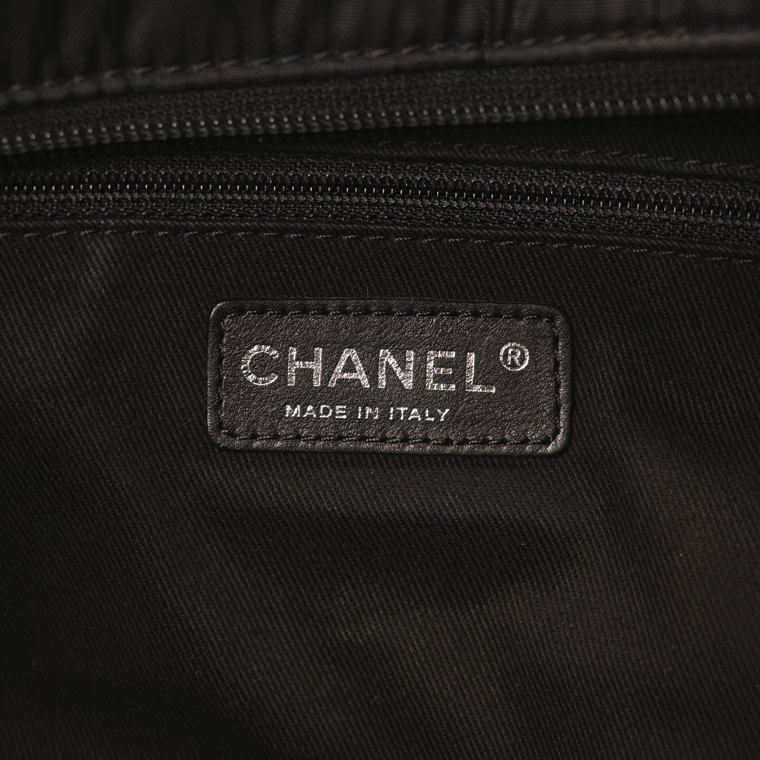 Chanel Calfskin Nylon Paris New York Duffel Bag Black 6 of 10