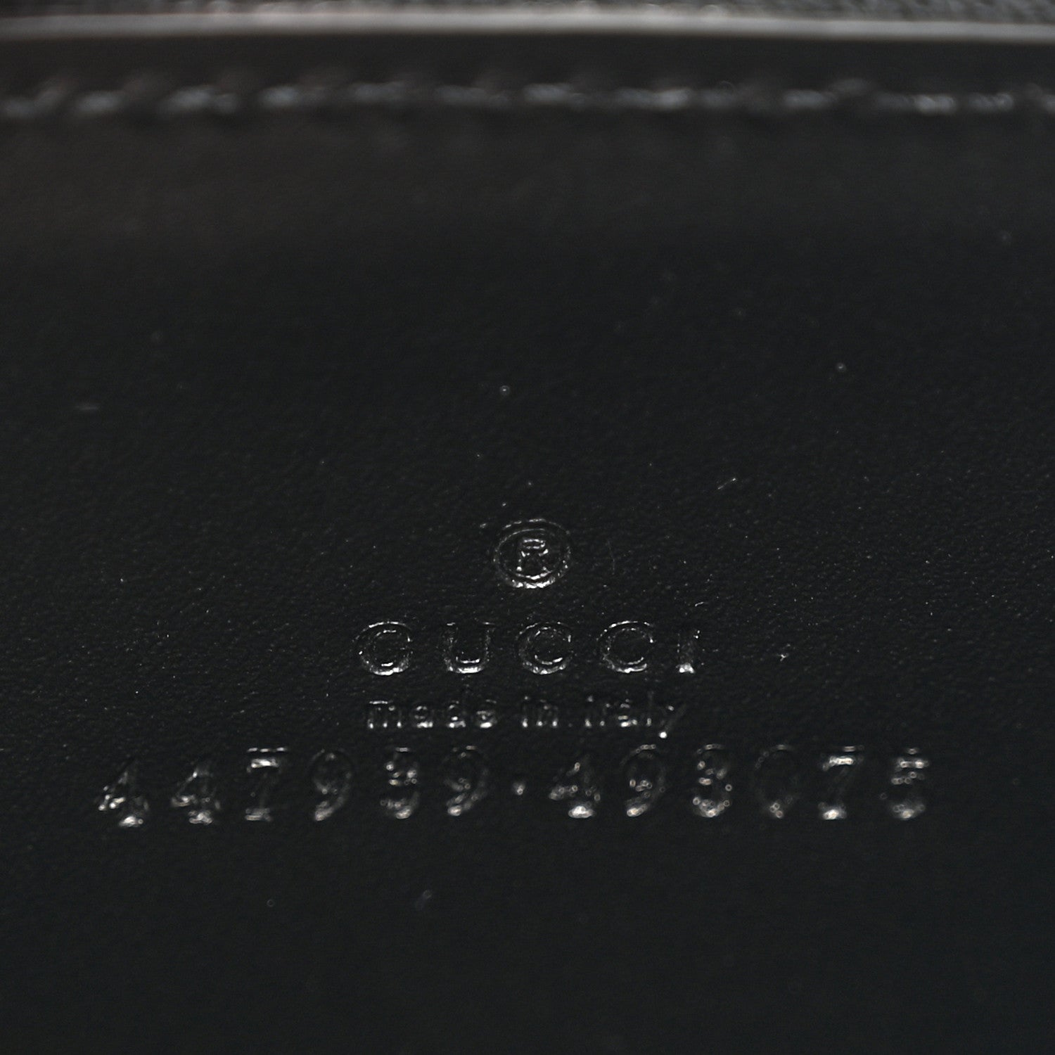Gucci Guccissima Zip Around Card Case Black 5 of 6