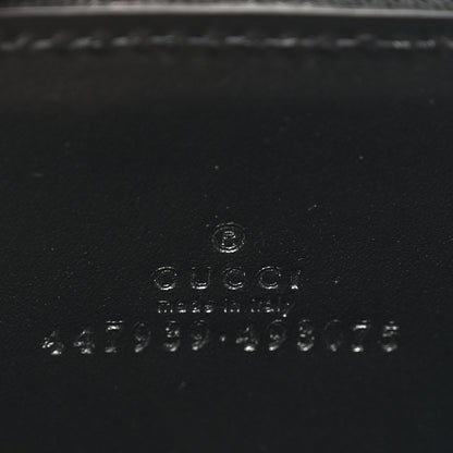 Gucci Guccissima Zip Around Card Case Black 5 of 6