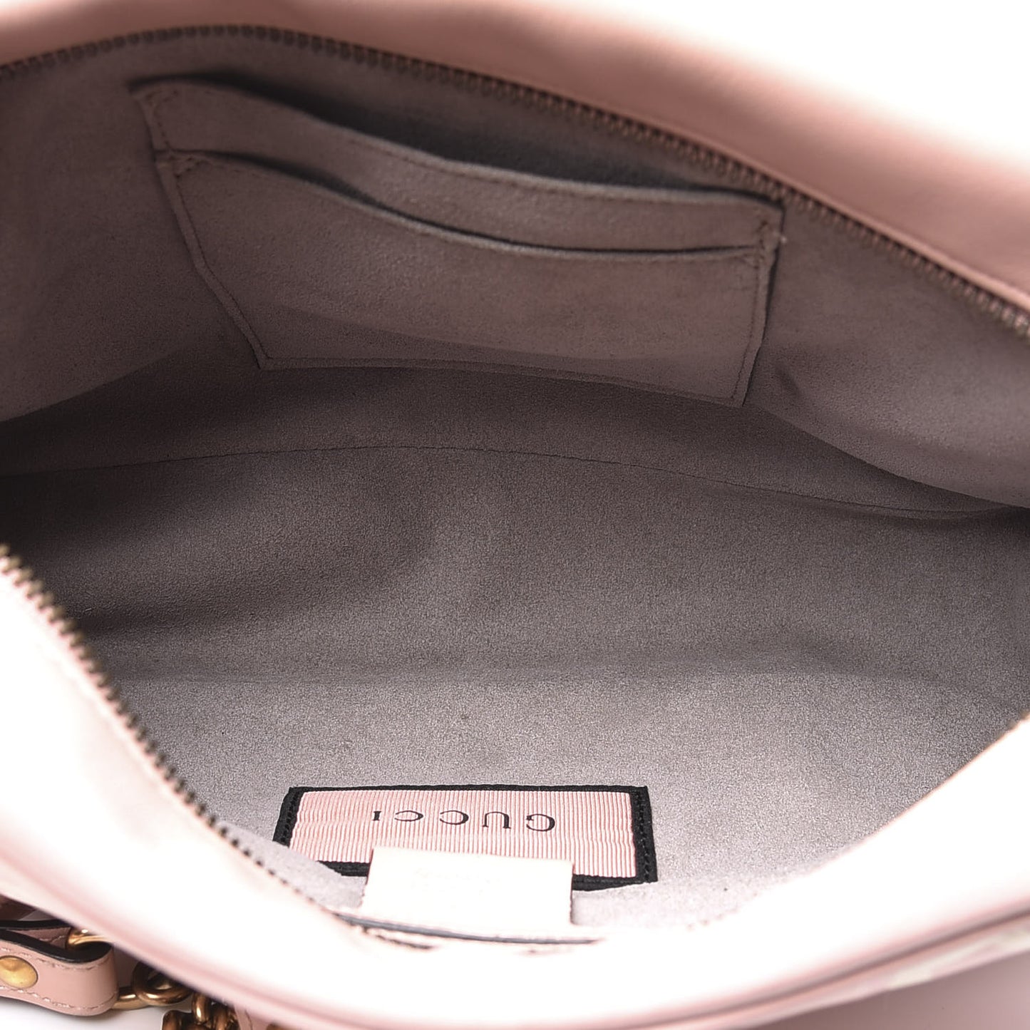 Calfskin Matelasse GucciGhost Medium GG Marmont Chain Shoulder Bag Perfect Pink Rosa Ivory