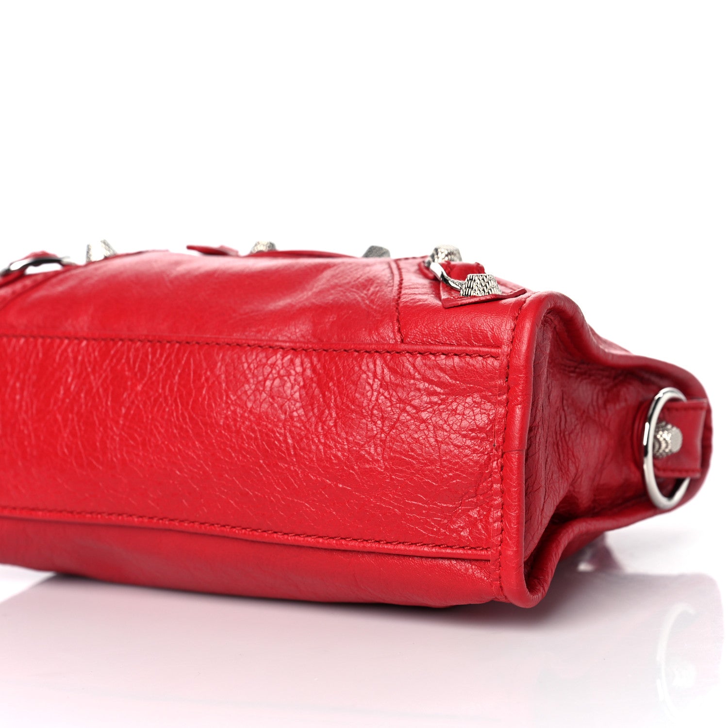 Balenciaga Agneau Giant 12 Silver Hardware Mini City Rouge Cardinal 9 of 9