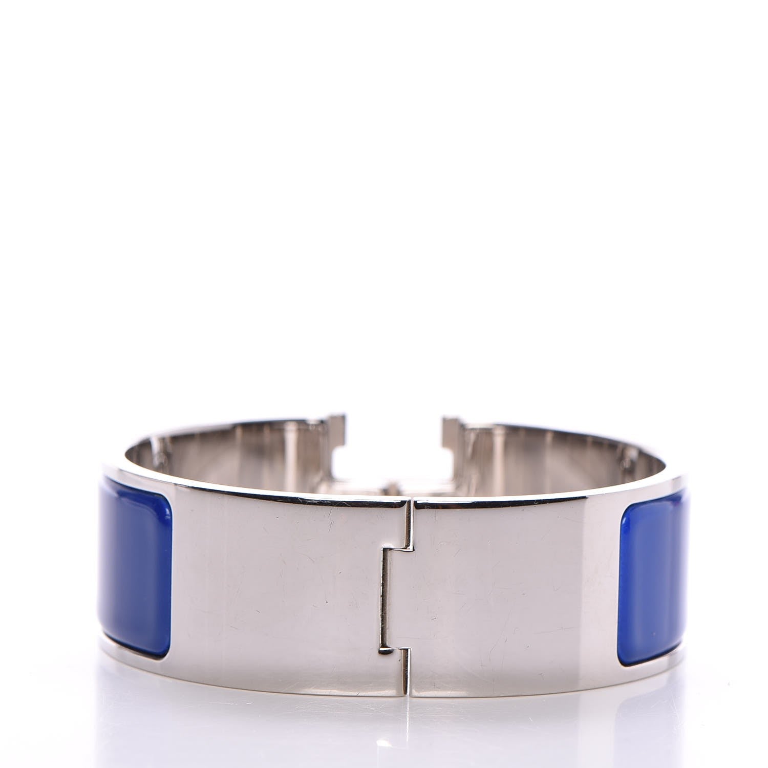 Hermes Enamel Wide Clic Clac H Bracelet PM Bleu Royal 3 of 5