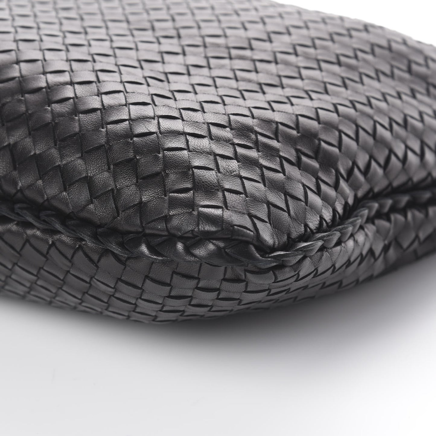 Nappa Intrecciato Large Veneta Hobo Black