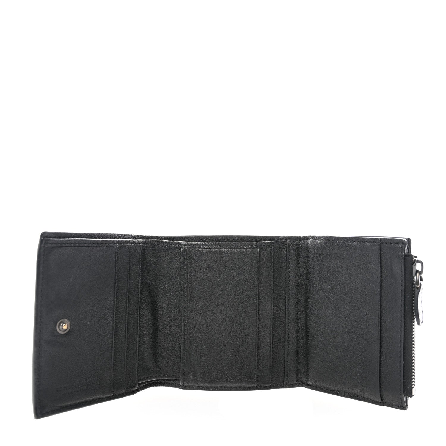 Bottega Veneta Nappa Intrecciato Tri-Fold Wallet Black 5 of 9