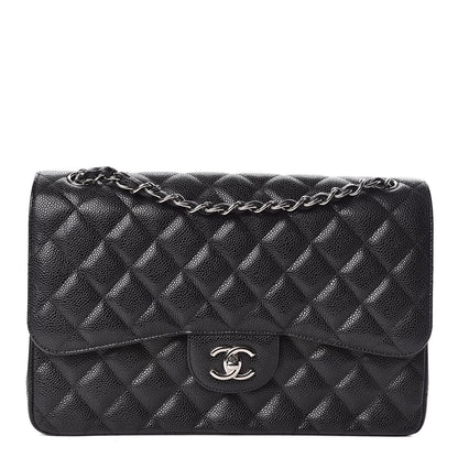 Chanel Caviar Quilted Jumbo Double Flap Black 1 of 10