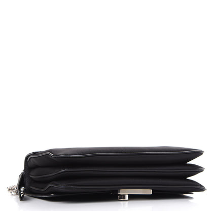 Prada Saffiano Pattina Chain Shoulder Bag Black 3 of 10