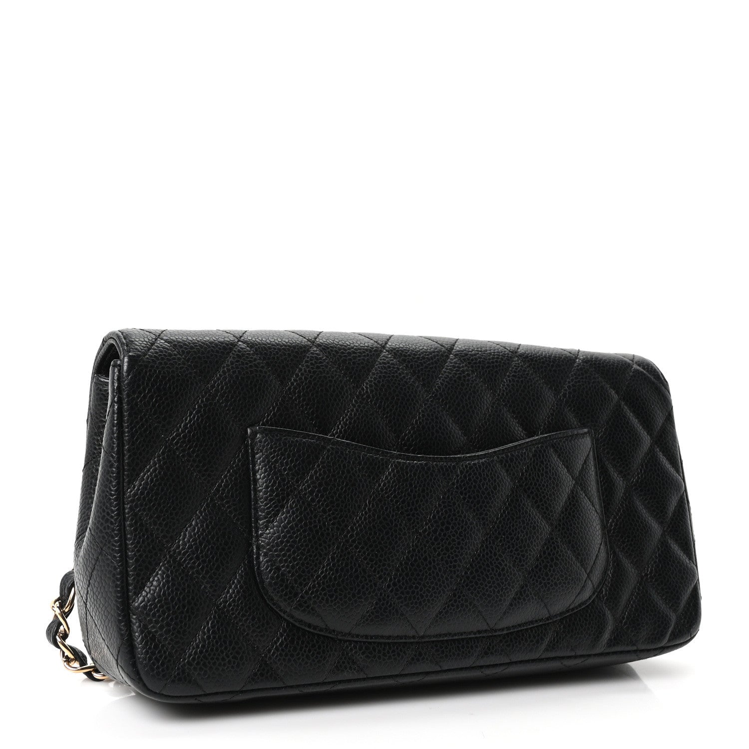 Chanel Caviar Quilted East West Flap Black Black 3 of 10