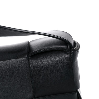Bottega Veneta Lambskin Maxi Intrecciato Cassette Crossbody Bag Black 14 of 14