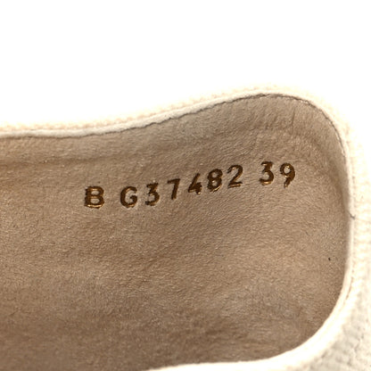 Chanel Denim CC Espadrille Mules 39 White Black 7 of 8