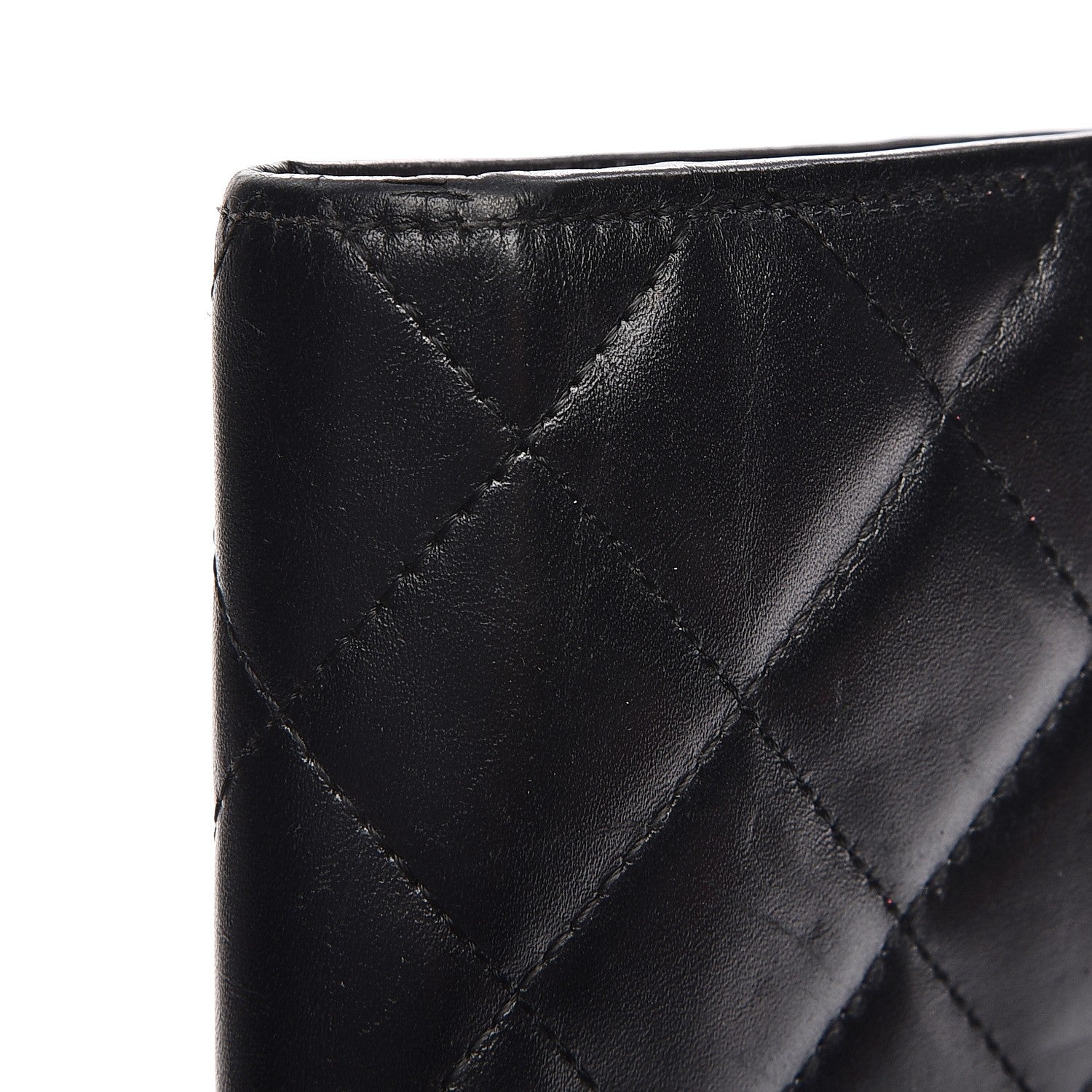 Chanel Calfskin Quilted Cambon Yen Wallet Black 16 of 17
