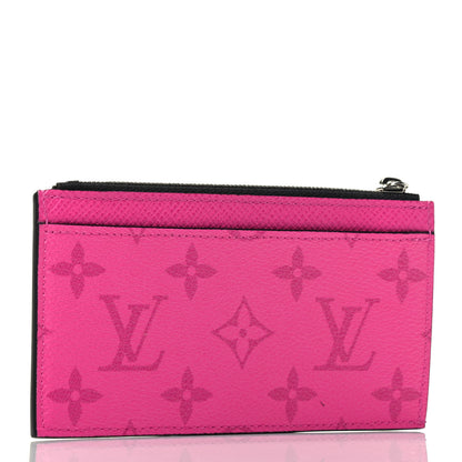 Louis Vuitton Taigarama Coin Card Holder Fuchsia 2 of 3