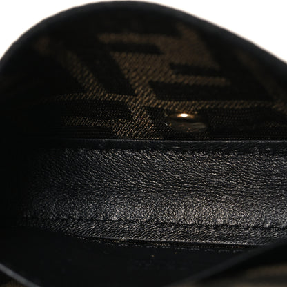 Fendi Fabric Jacquard FF 1974 Nano Baguette Charm Tobacco Moro Black 5 of 7