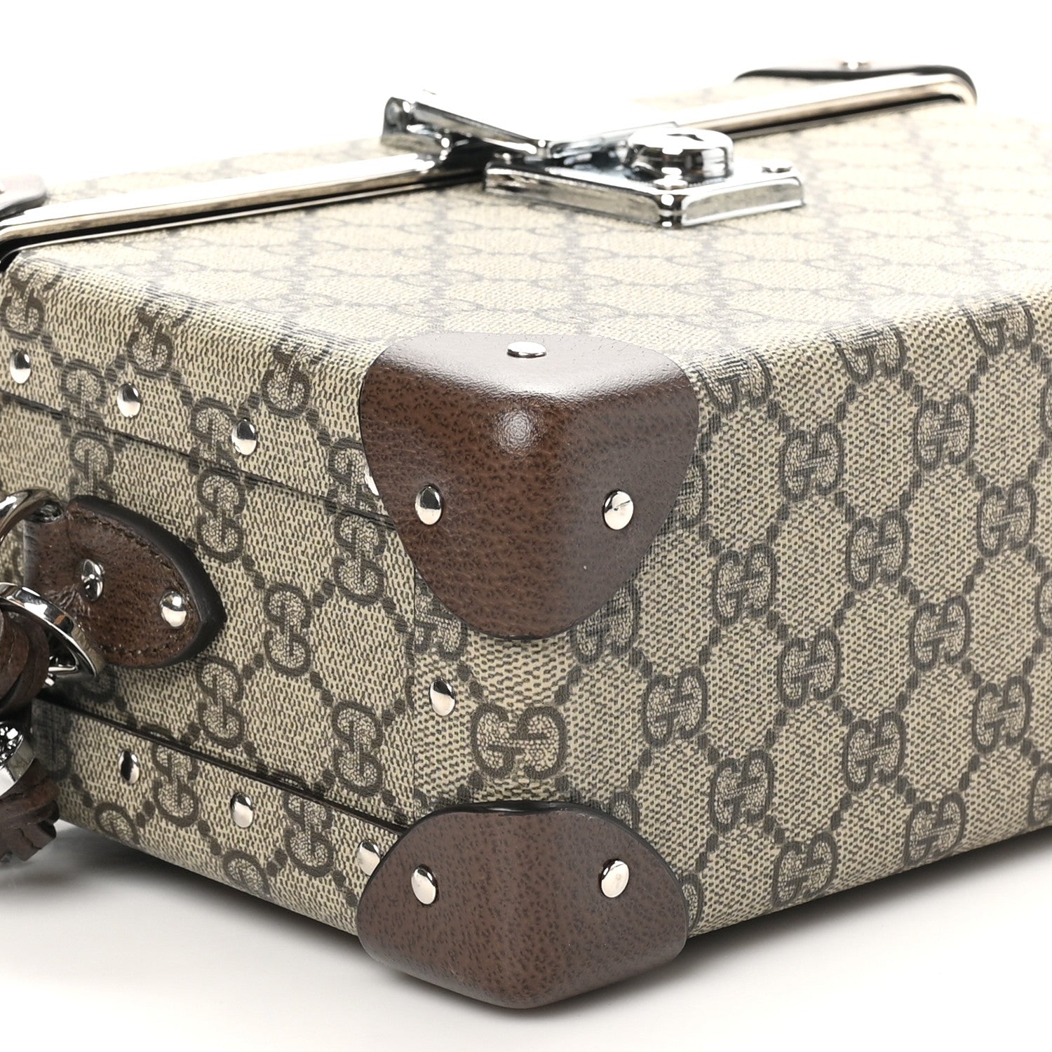 Gucci GG Supreme Monogram Globe-Trotter Beauty Case Brown 9 of 10