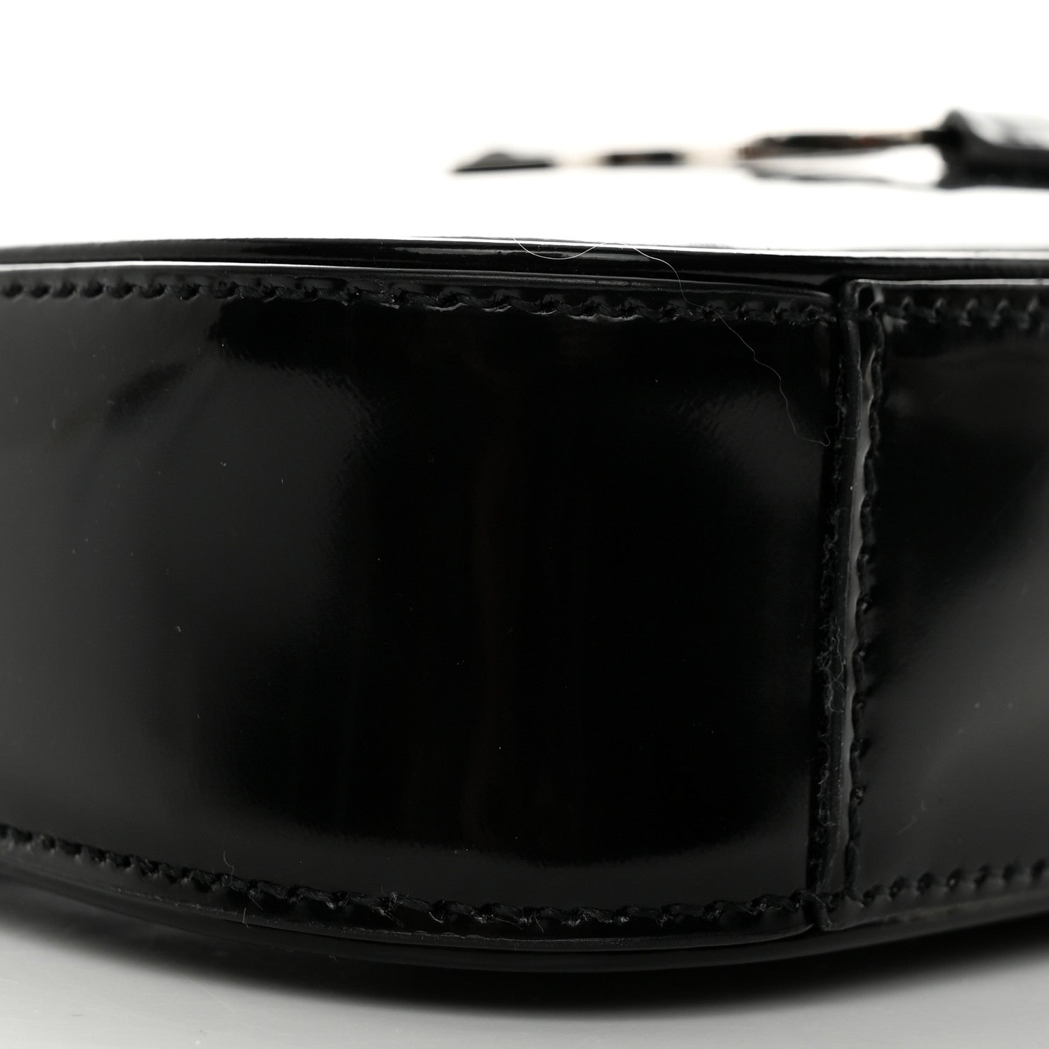 Saint Laurent Patent Calfskin Le 5 A 7 Mini Hobo Black 9 of 10
