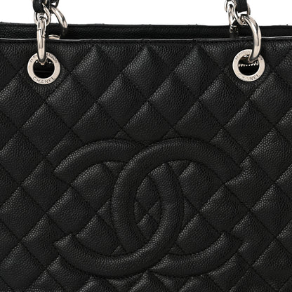 Chanel Caviar Quilted Grand Shopping Tote GST Black 8 of 10