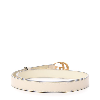 Gucci Calfskin Double G 20mm Belt 65 26 Mystic White 3 of 7