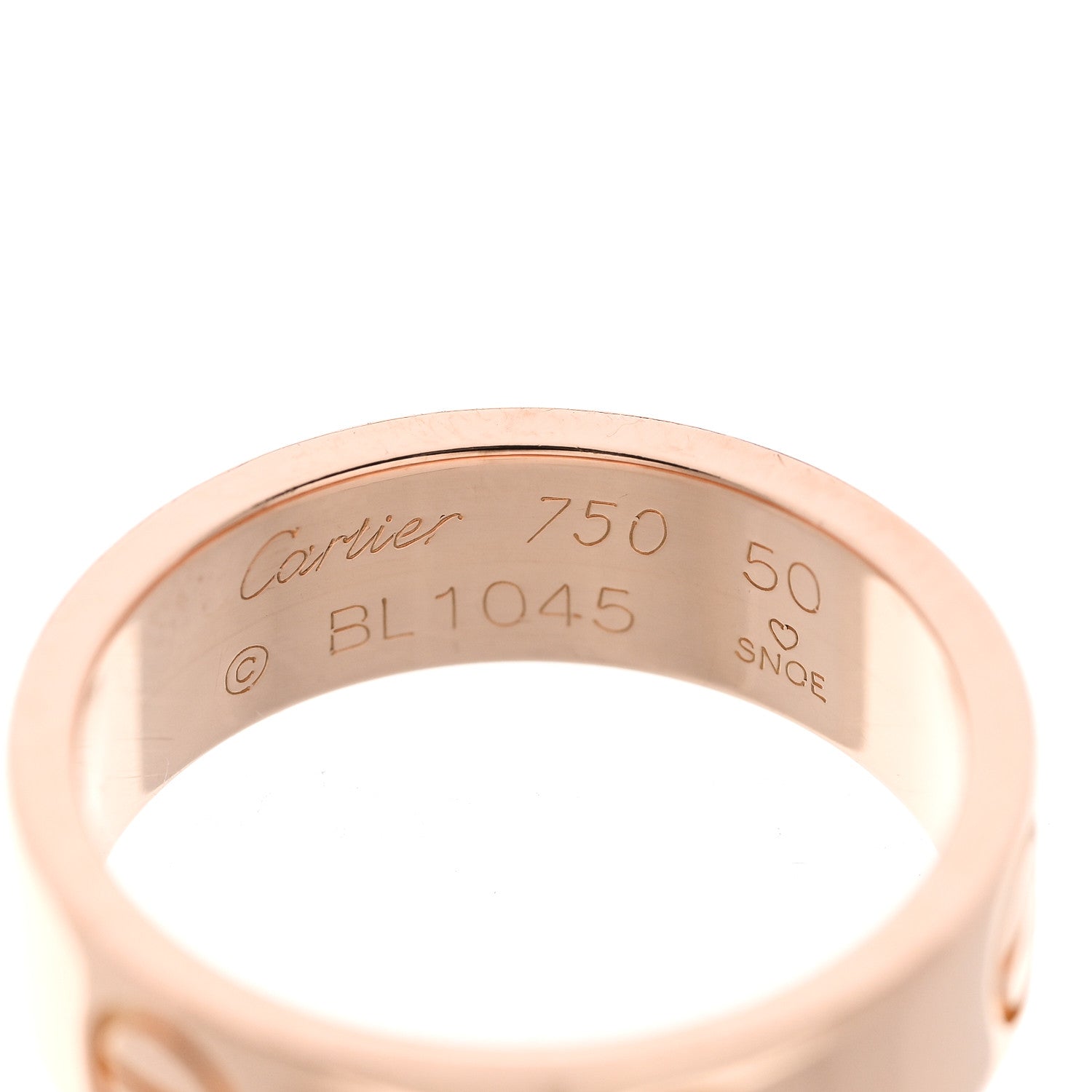 Cartier 18K Pink Gold 5.5mm LOVE Ring 50 5.5 4 of 4