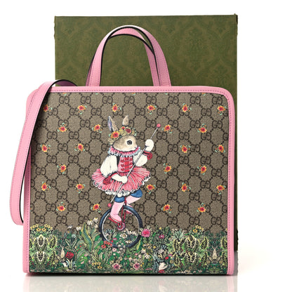 Gucci X YUKO HIGUCHI GG Supreme Monogram Childrens Tote Pink 12 of 12