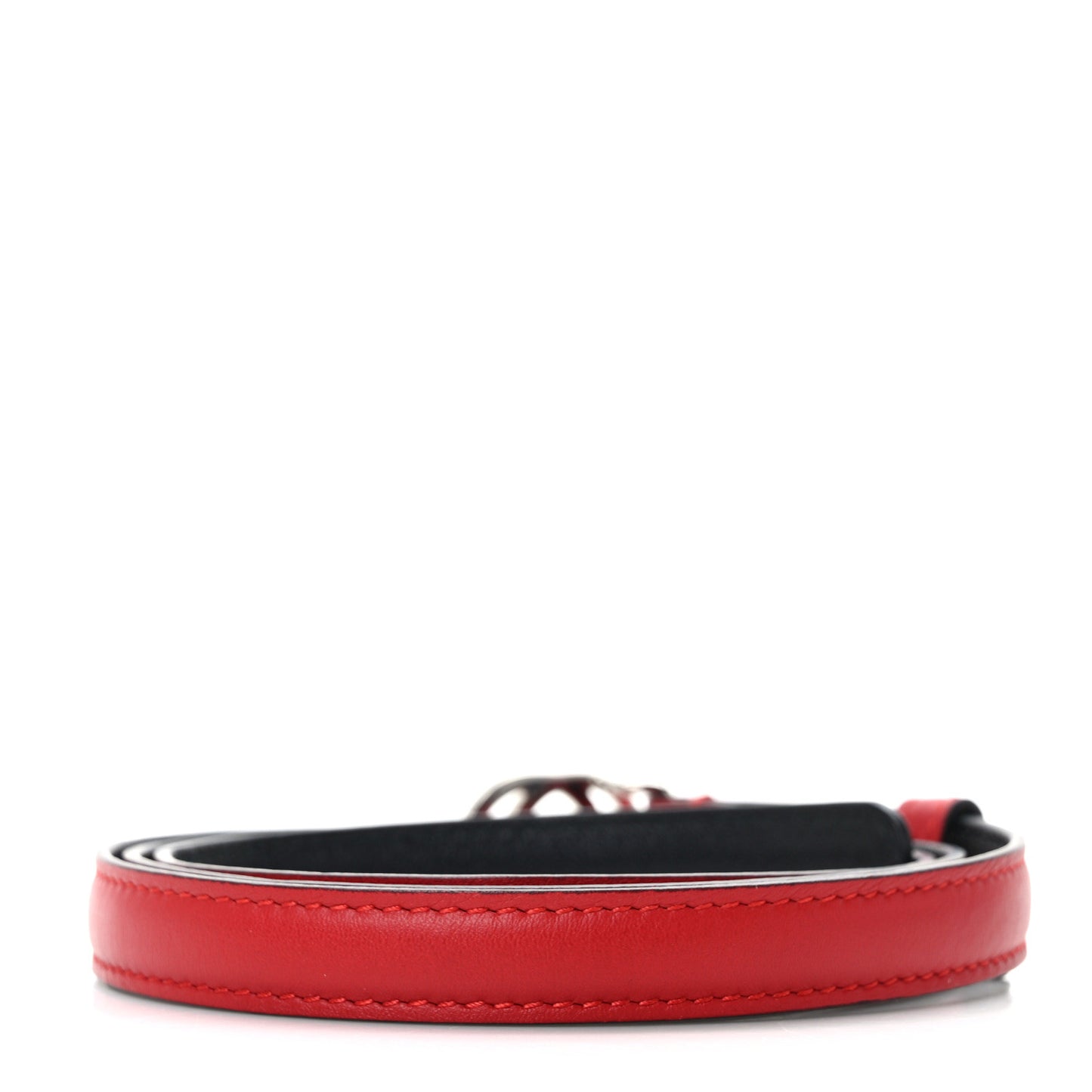 Moon Calfskin Nickel Interlocking G 20mm Belt 90 36 Tabasco