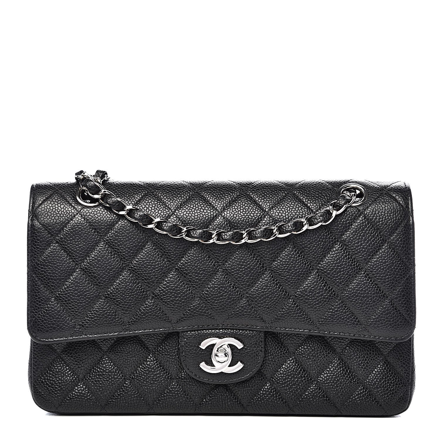 Chanel Caviar Quilted Medium Double Flap Black 1 of 16
