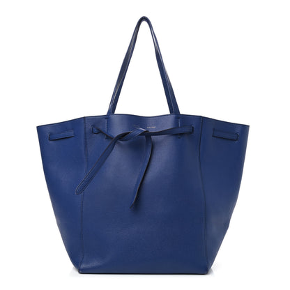 Celine Soft Grained Calfskin Small Belt Cabas Phantom Indigo 1 of 11