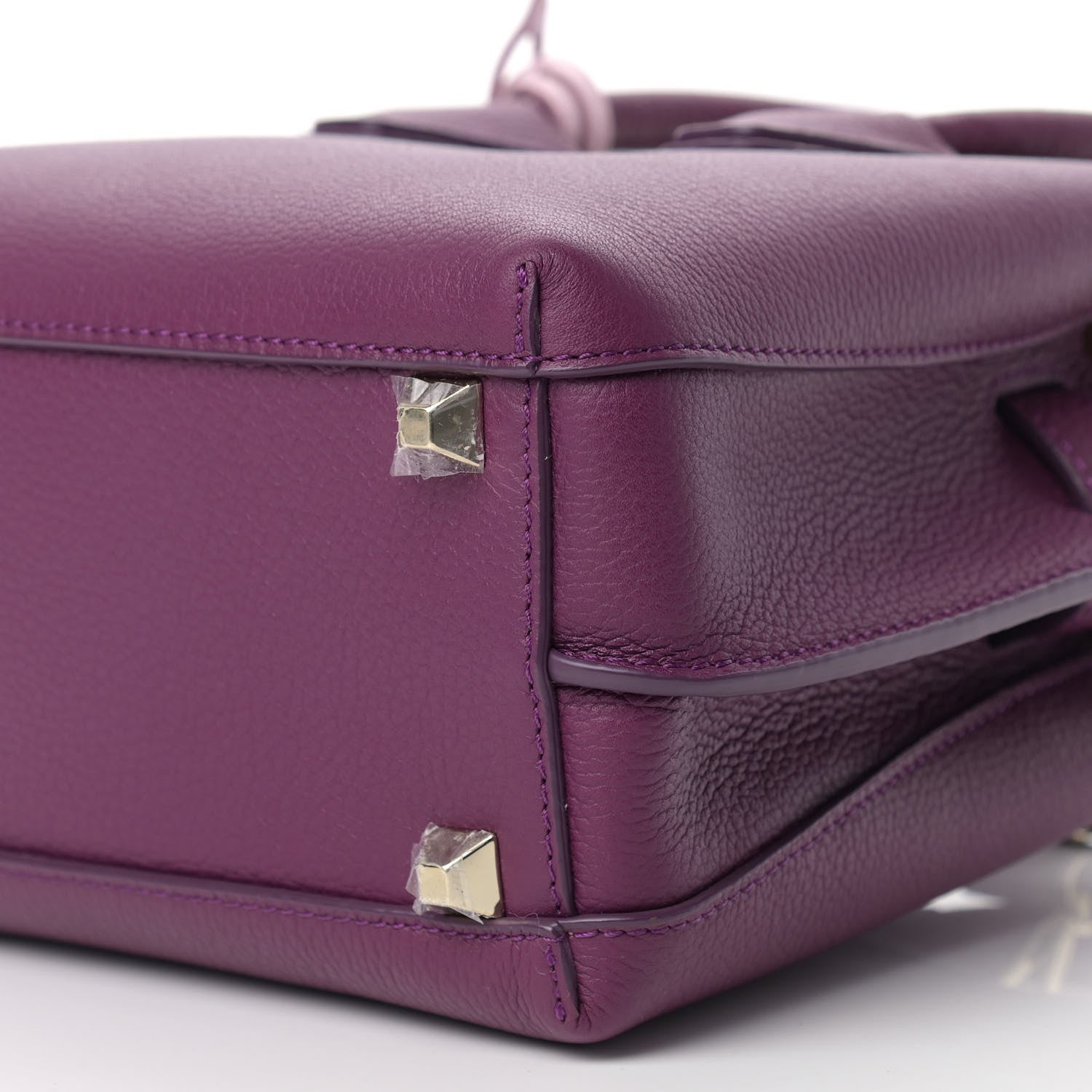 MCM Grained Calfskin Mini Milla Tote Purple 6 of 11