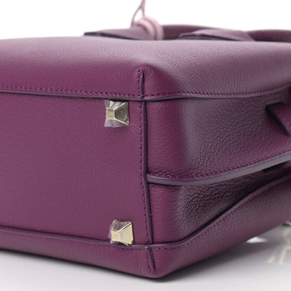 MCM Grained Calfskin Mini Milla Tote Purple 6 of 11