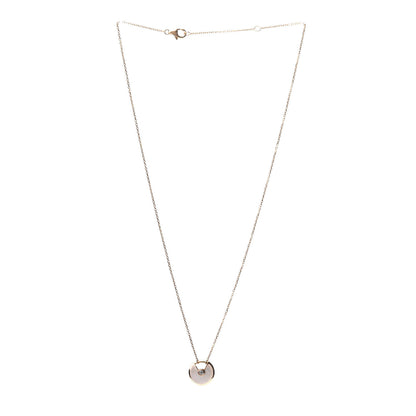 Cartier 18K Yellow Gold Diamond Mother of Pearl XS Amulette de Cartier Pendant Necklace 3 of 4