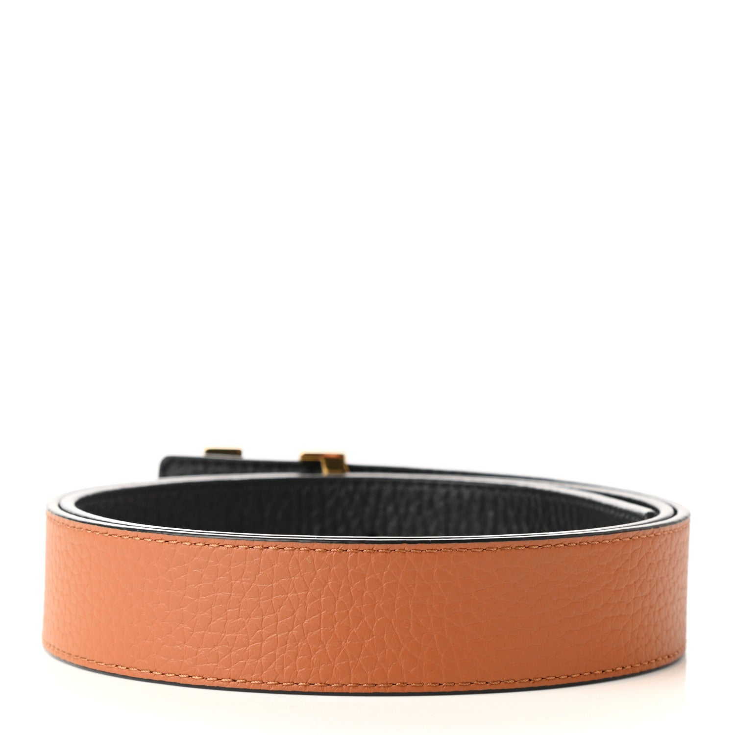 Louis Vuitton Taurillon Calfskin 30mm LV Initiales Reversible Belt 80 32 Black 4 of 6