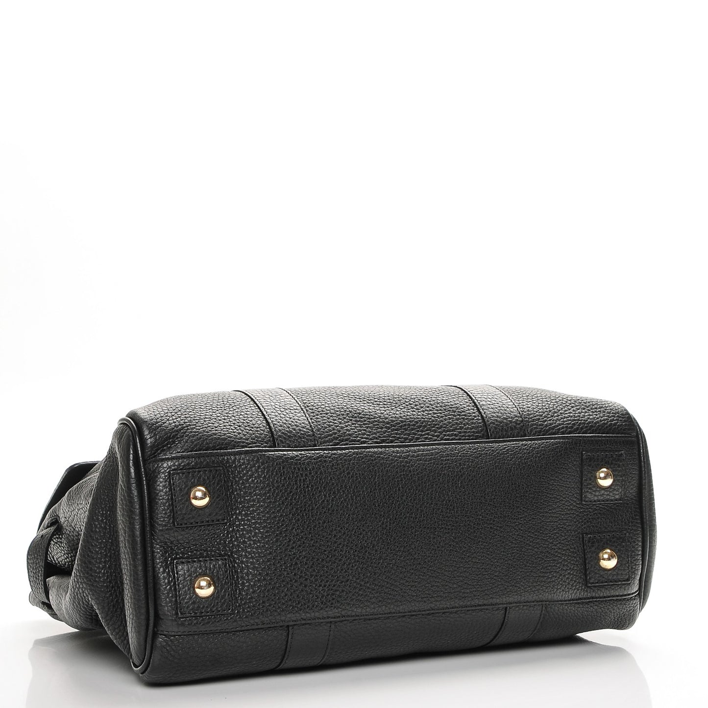 Spongy Pebbled Leather Bayswater Black