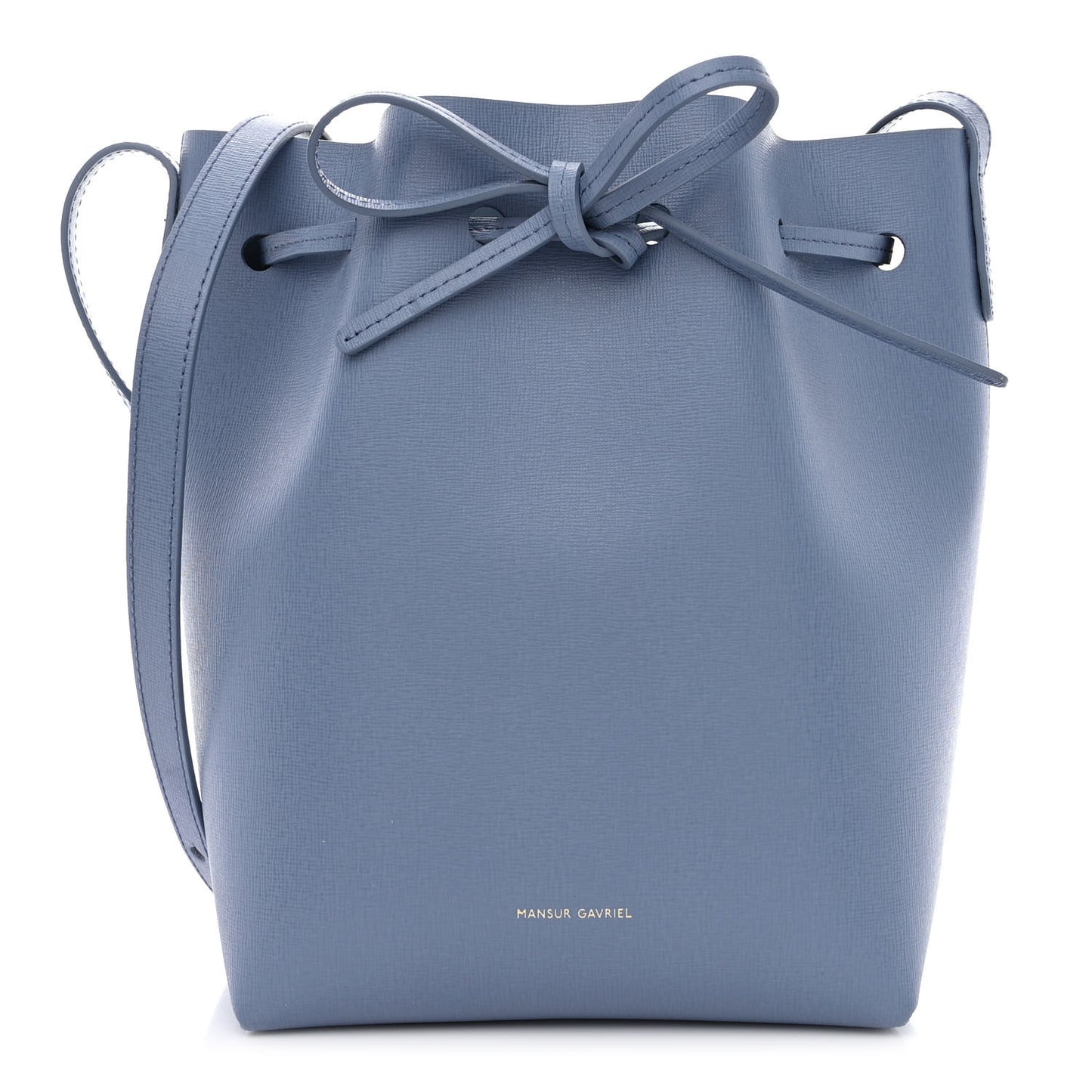 Saffiano Mini Bucket Bag Blue