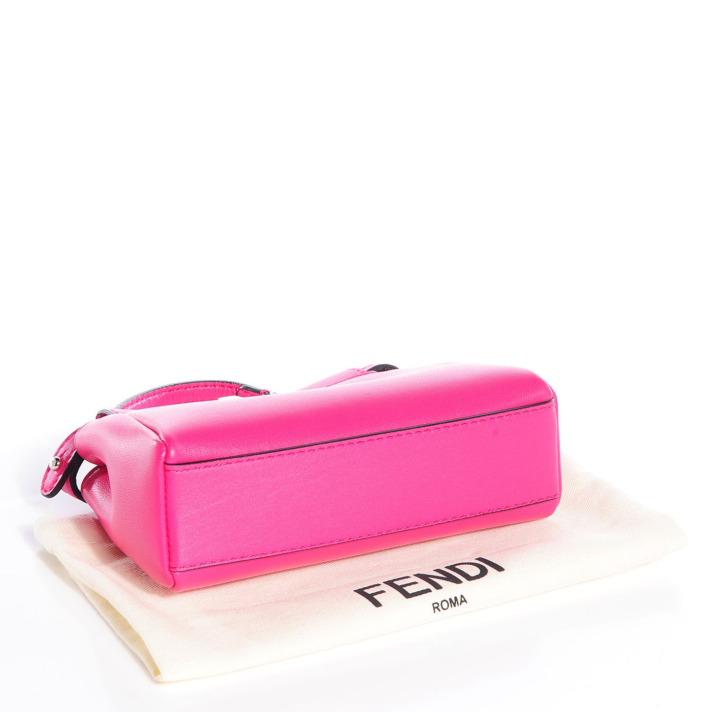 Shiny Nappa Micro Peekaboo Iconic Satchel Fuxia