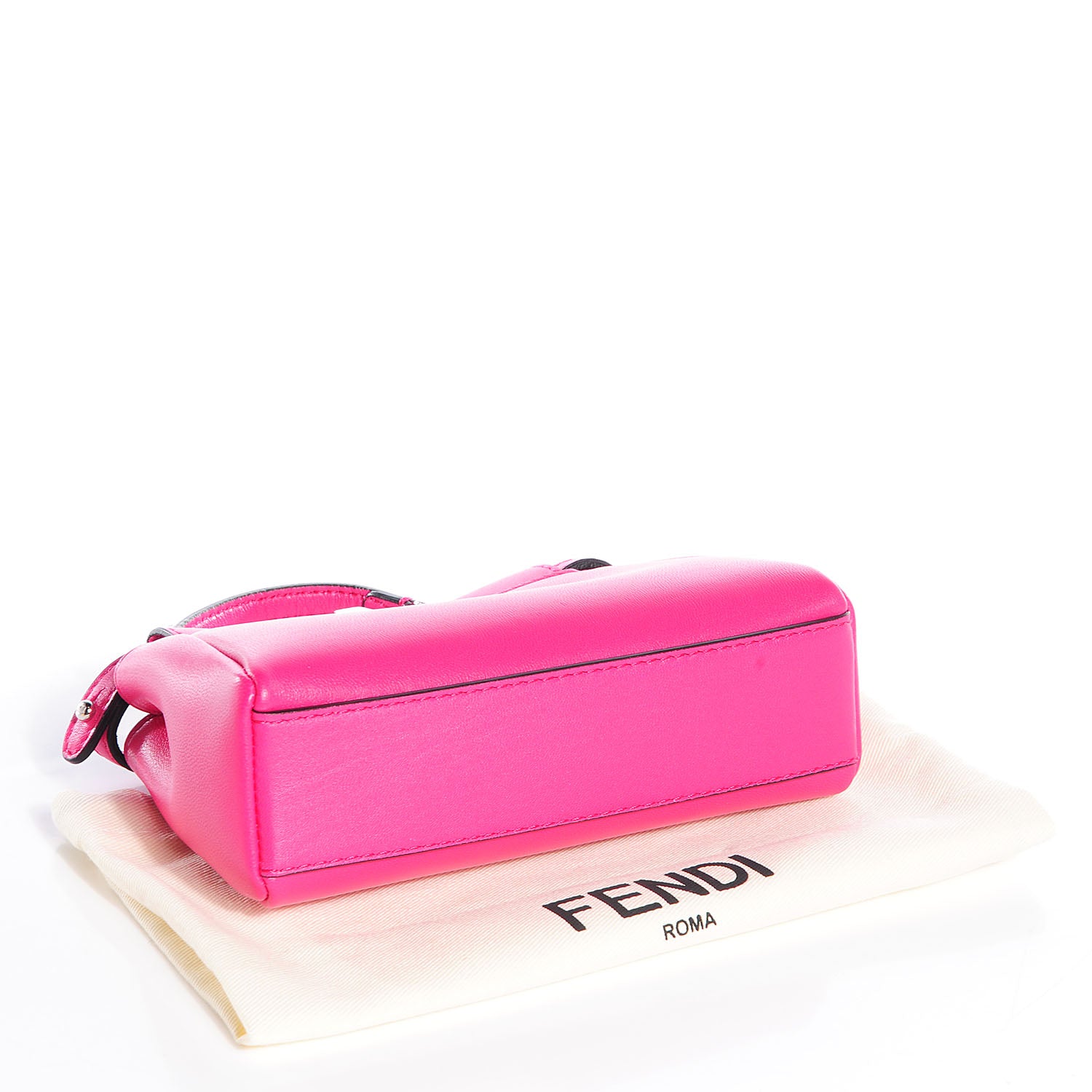Fendi Shiny Nappa Micro Peekaboo Iconic Satchel Fuxia 4 of 10