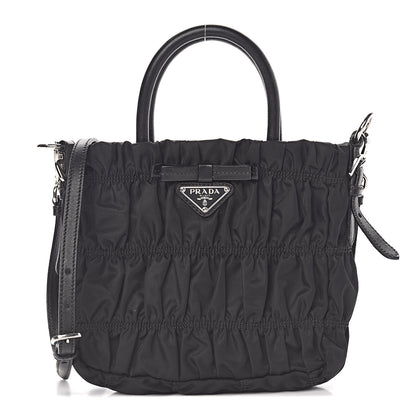 Prada Tessuto Nylon Gaufre Tote Black 1 of 12