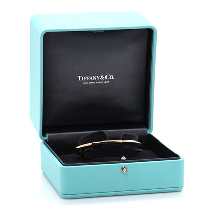 Tiffany 18K Rose White Gold Lock Narrow Bangle Bracelet 7 of 7