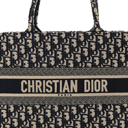 Christian Dior Oblique Medium Book Tote Blue Multicolor 8 of 14